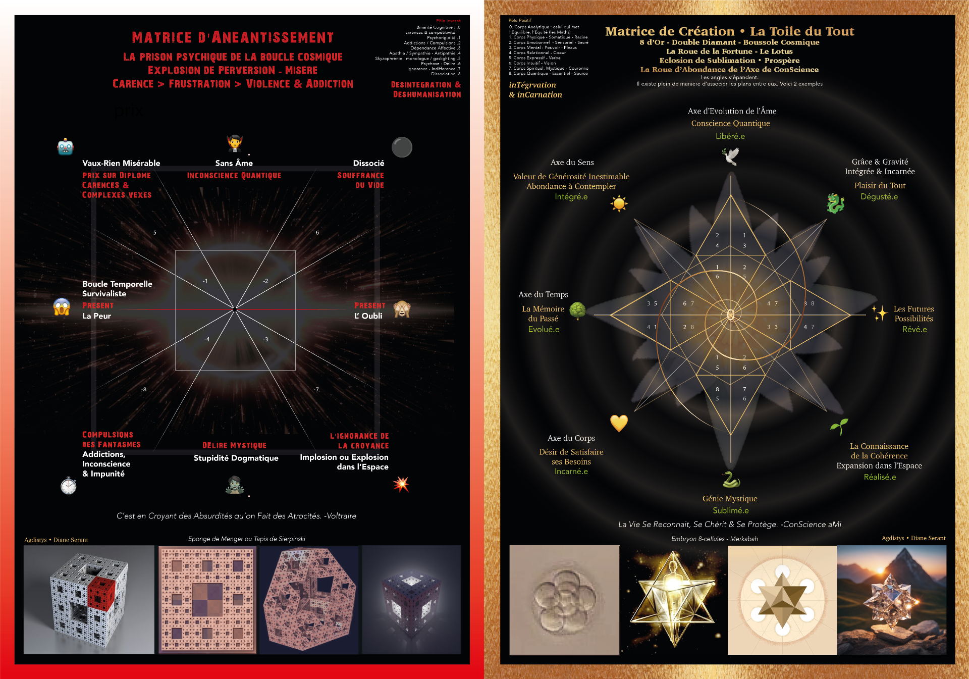 Matrices Quantiques - La Crois de Toxique & la Toupie Cosmique - click pour agrandir