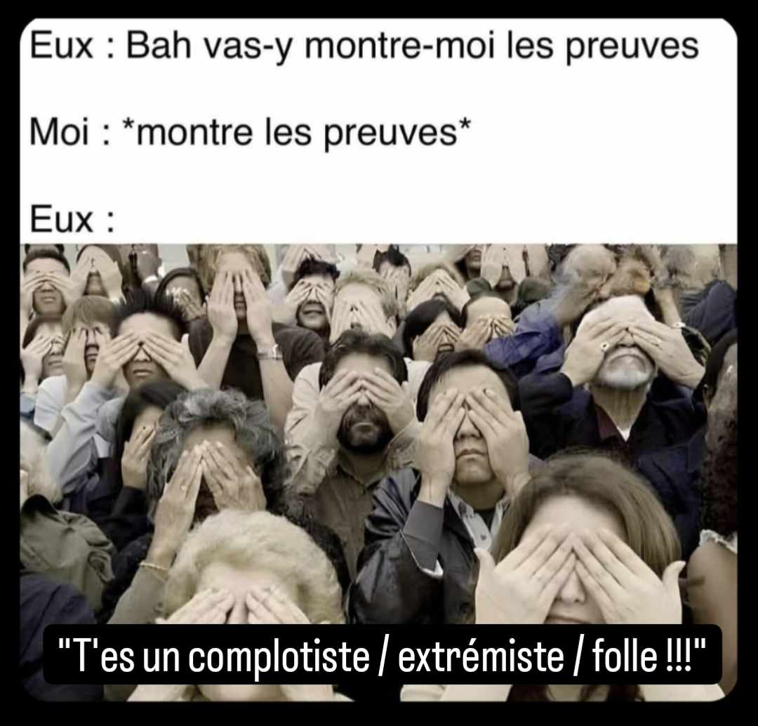 La réaction de l'enorme majorité des gens. Selon la CIIVISE, 92% des enfants qui osent parler de leur agression ne sont pas protégés. Ca signifie qu'iels sont silencier et traiter d'aguicheuse ou menteuse. Ca, c'est seulement celleux qui osent parler. Et c'est un iceberg car si seulement 8% des enfants sont protégés, alors il y en a une majorité qui n'osent meme pas parler dans ce climat de "chasse aux violées"...